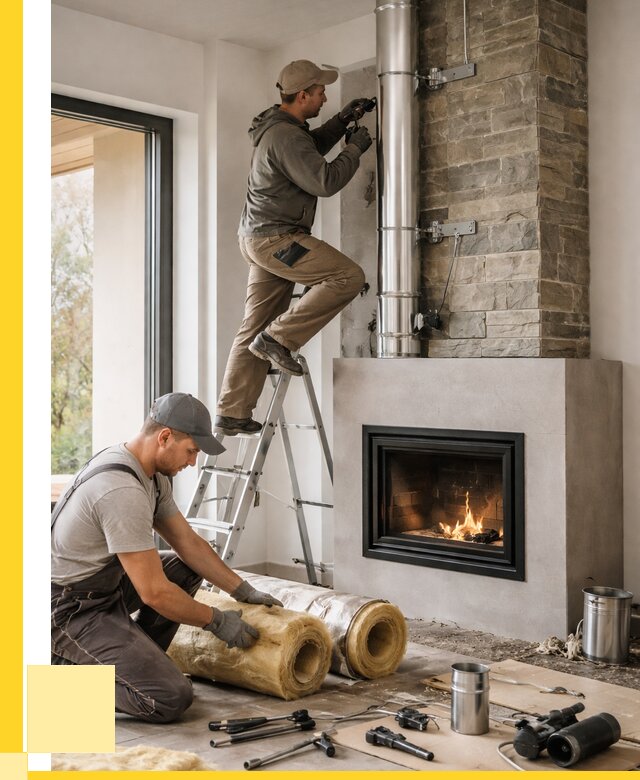 Монтаж дымоходов для каминов в Обнинске от 15225 р. ЭриданБнн