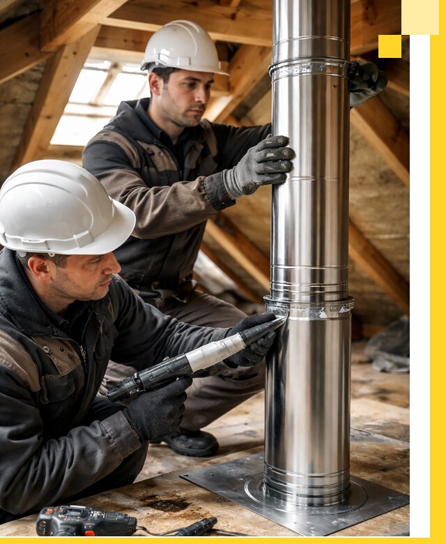 Монтаж дымоходов для каминов в Обнинске с гарантией качества