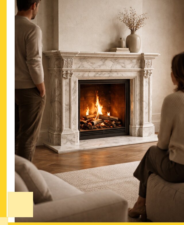 Мраморные камины под ключ в Обнинске от 253750 р. | ЭриданБнн