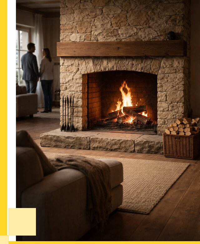 Открытые камины под ключ в Обнинске от 152250 р. ЭриданБнн