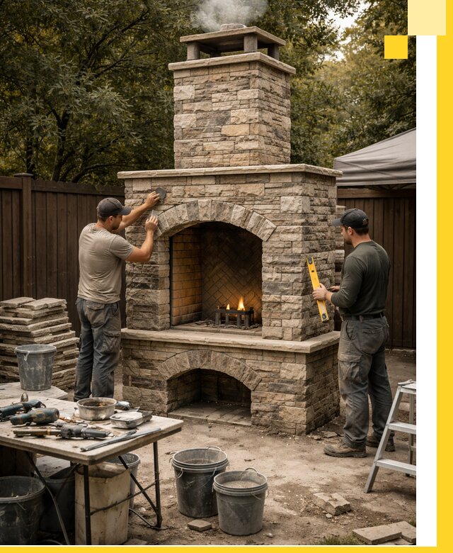 Проектирование и установка уличных каминов в Обнинске