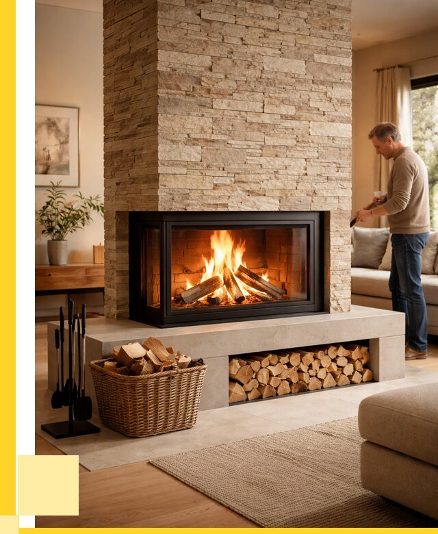 Дровяной камин под ключ в Обнинске от 203000 р. | ЭриданБнн