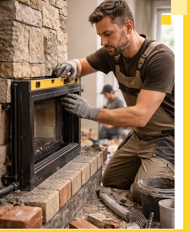 Дровяные камины под ключ в Обнинске: монтаж, обустройство