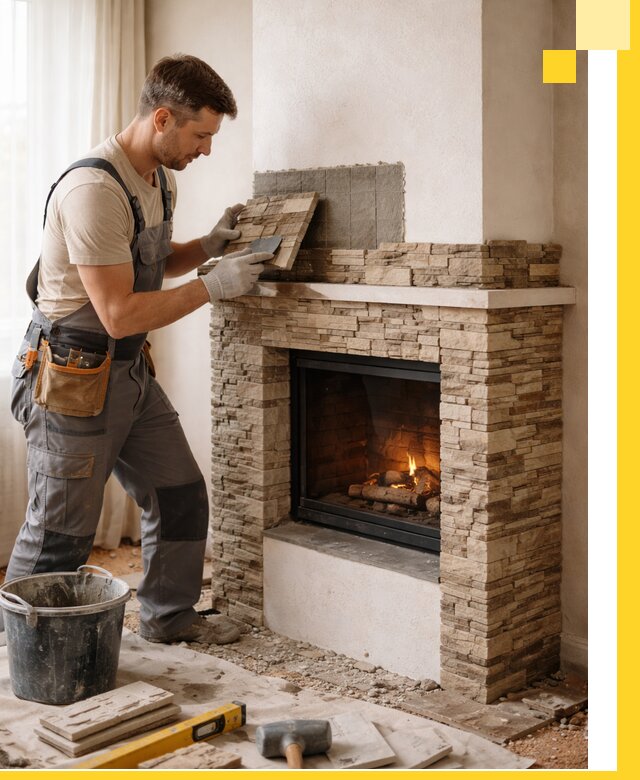 Изготовление и монтаж каминов для дома под ключ в Обнинске