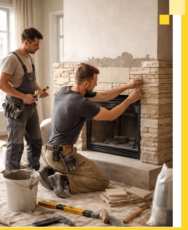 Установка и монтаж каминов для загородного дома в Обнинске