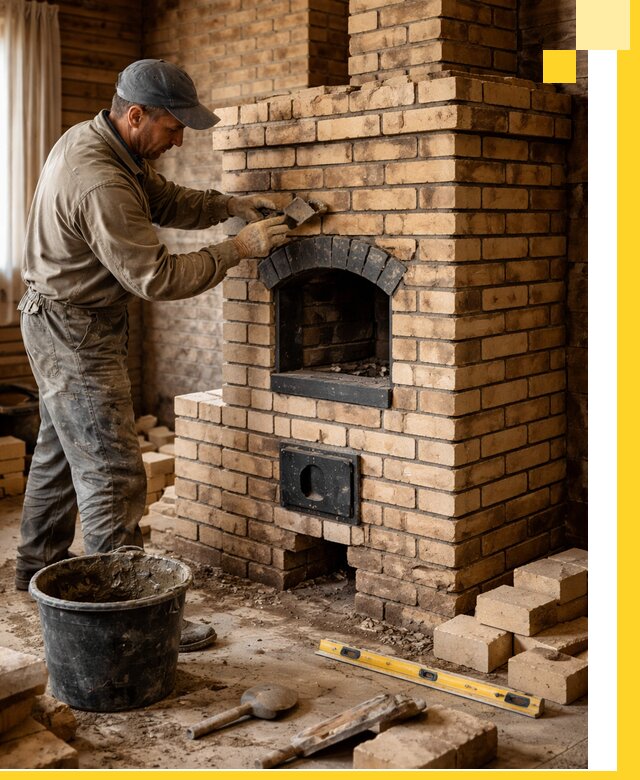 Кирпичные печи под ключ в Обнинске: проектирование и кладка