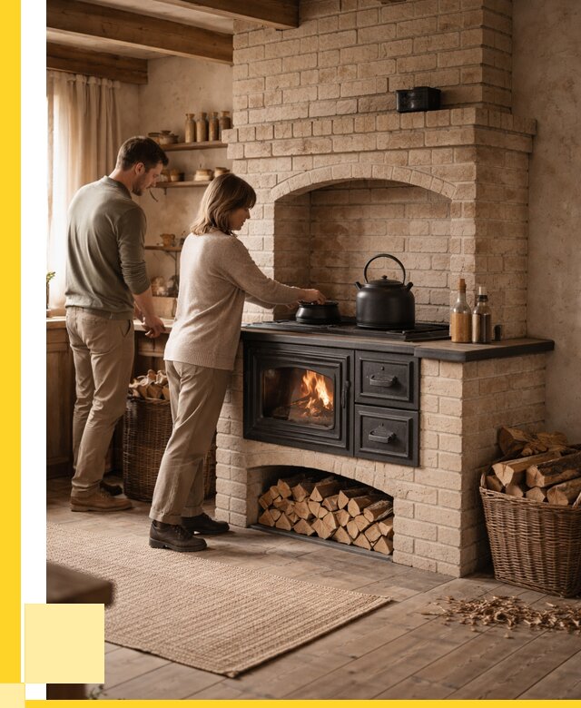 Печи с плитой в Обнинске от 45675 р. | ЭриданБнн — кирпичная печь