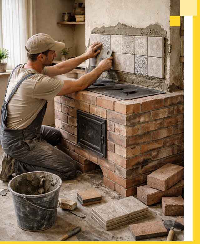 Печи с плитой на заказ монтаж гарантия и сервис в Обнинске