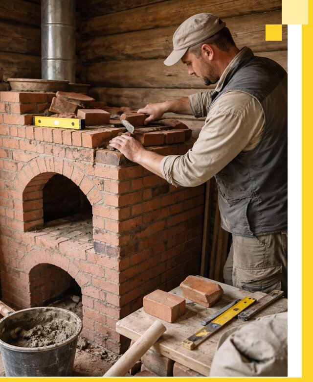 Изготовление и установка русских печей в Обнинске под ключ