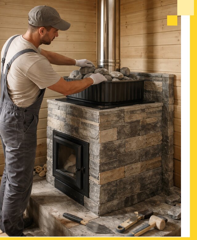 Печи для парной в Обнинске, производство, монтаж и обслуживание