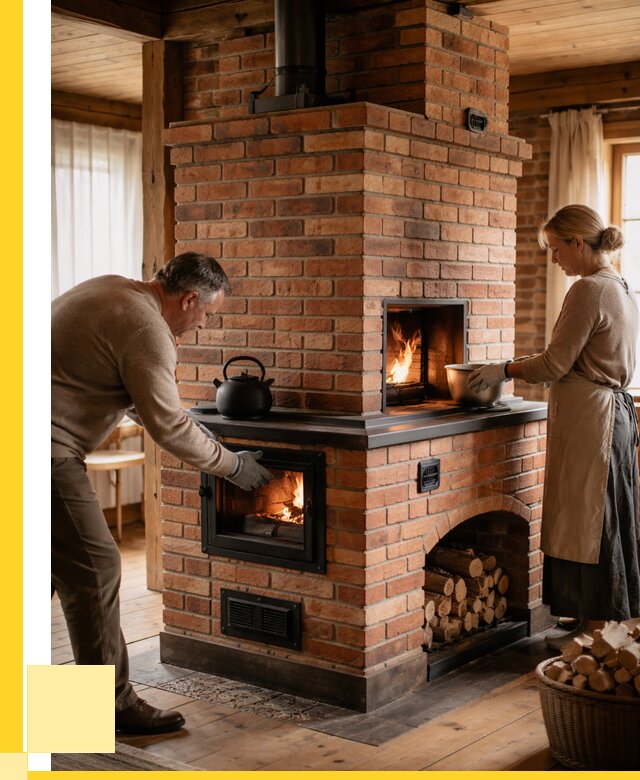 Печи для загородного дома под ключ в Обнинске от 81200 р. | ЭриданБнн