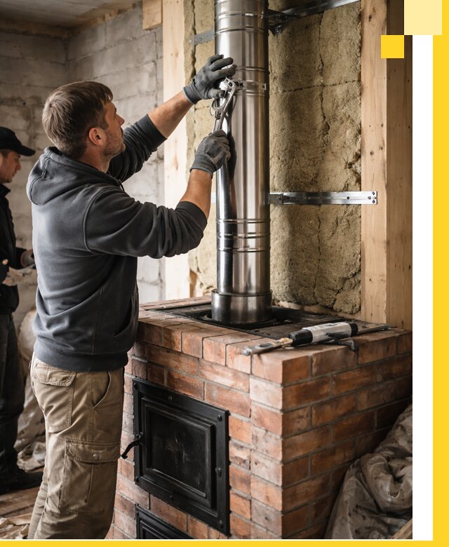 Изготовление и монтаж печей и дымоходов под ключ в Обнинске