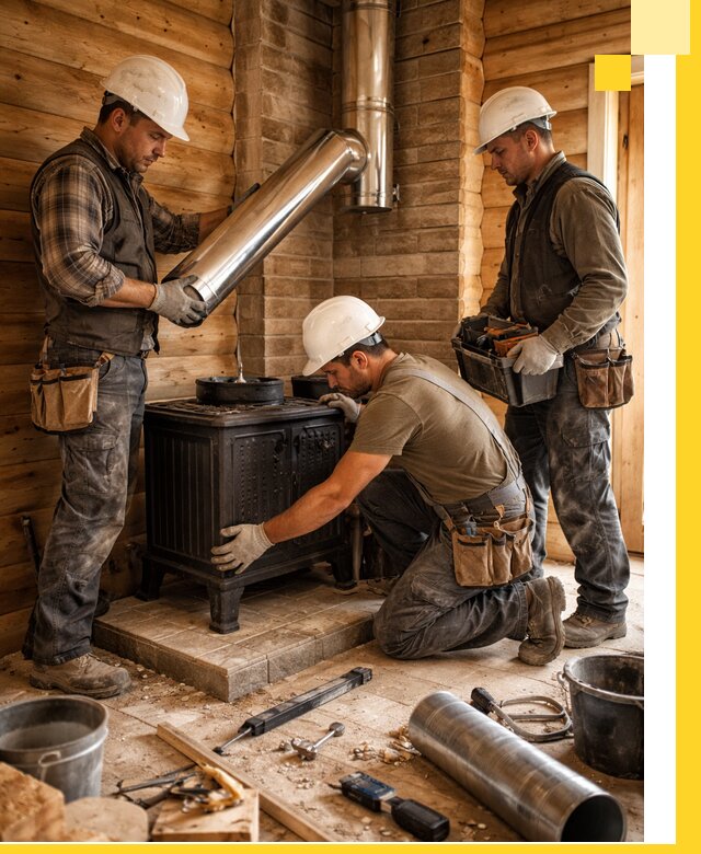 Профессиональный монтаж банных печей и дымоходов в Обнинске
