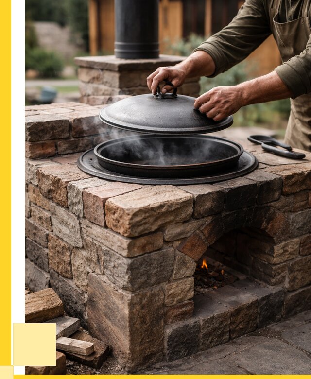 Печи для казана в Обнинске по цене от 18270 р. | ЭриданБнн