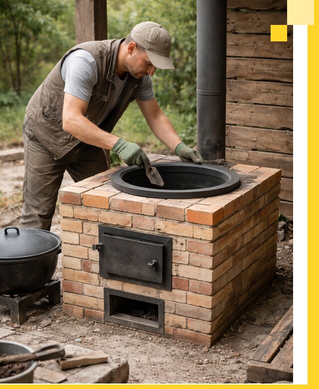 Изготовление и установка печей для казана в Обнинске под ключ