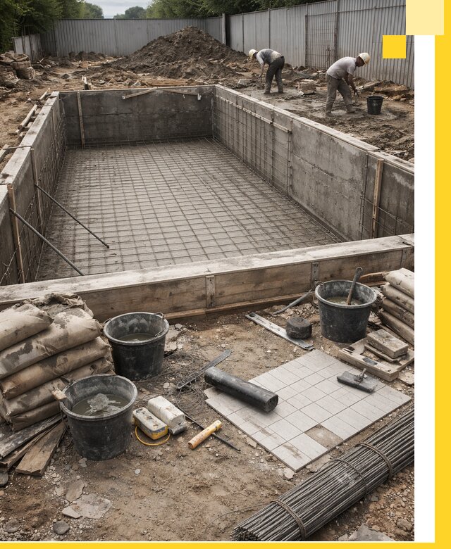 Строительство бассейнов под ключ в Обнинске, дизайн и монтаж