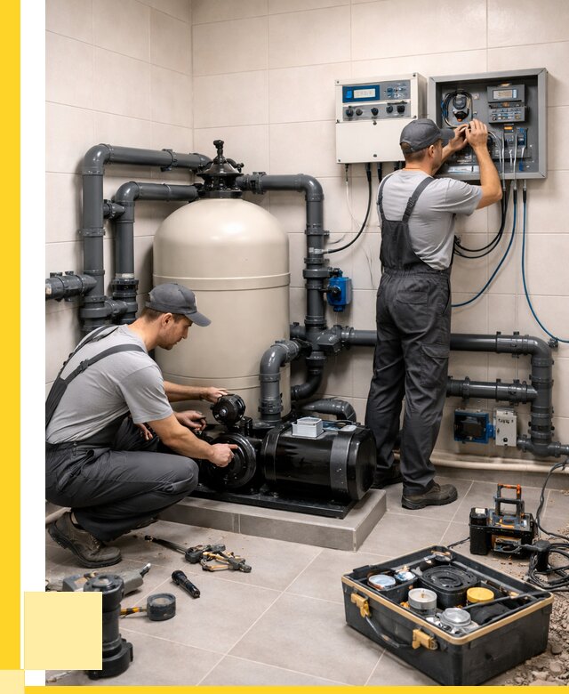 Монтаж оборудования для бассейнов в Обнинске от 40600 р. | ЭриданБнн