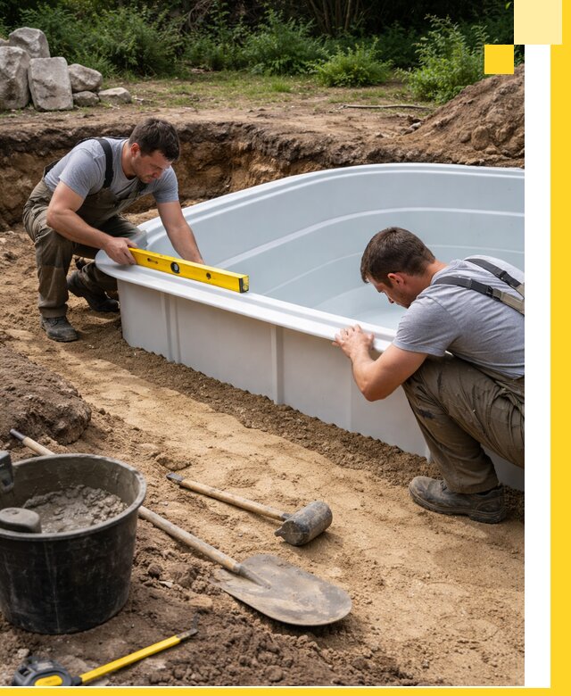Производство и установка пластиковых бассейнов в Обнинске под ключ