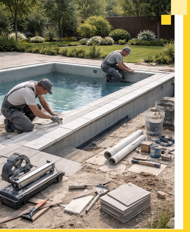 Строительство открытых бассейнов под ключ в Обнинске профессионально