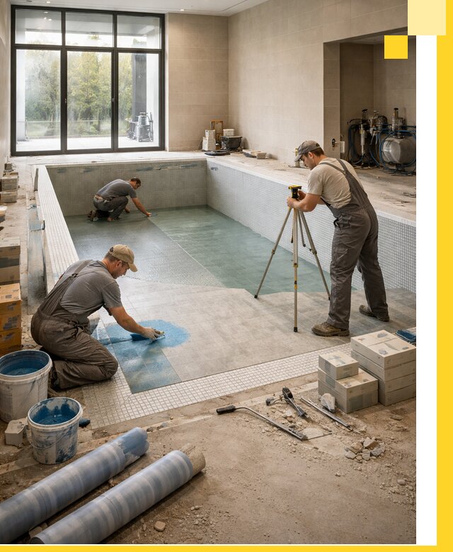 Проект и строительство закрытых бассейнов в Обнинске под ключ