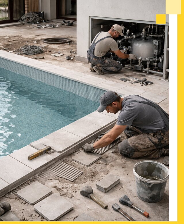 Строительство и монтаж бассейнов в коттедже в Обнинске