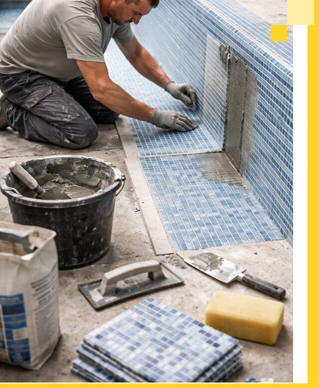 Укладка и ремонт мозаики для бассейнов под ключ в Обнинске