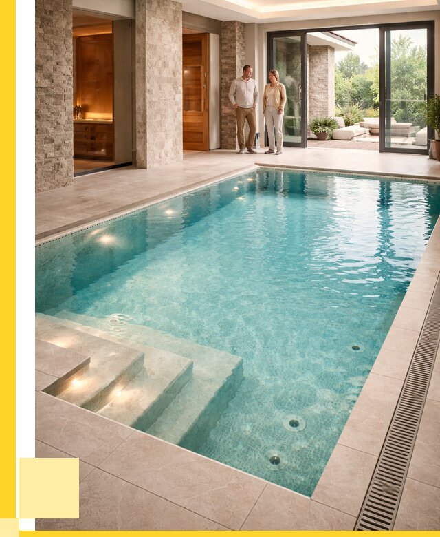 Бассейн во дворе в Обнинске: проект, отделка от 1218000 р. | ЭриданБнн