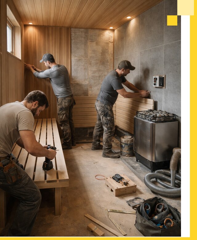 Сауны под ключ в Обнинске, проектирование, строительство, отделка