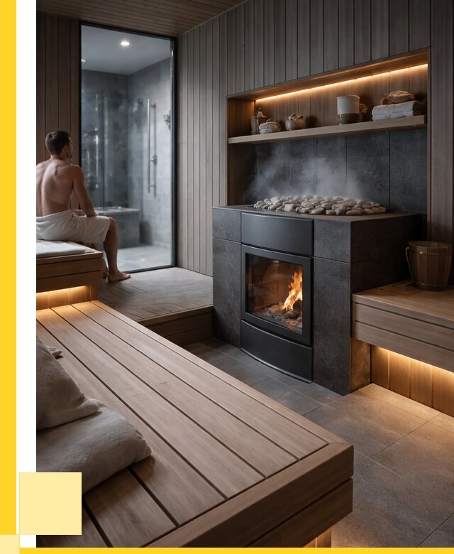Проект сауны в частном доме в Обнинске от 35525 р. | ЭриданБнн