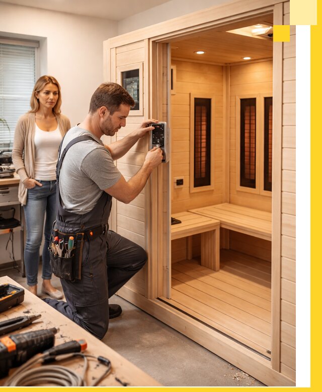 Инфракрасные сауны под ключ в Обнинске продажа и установка