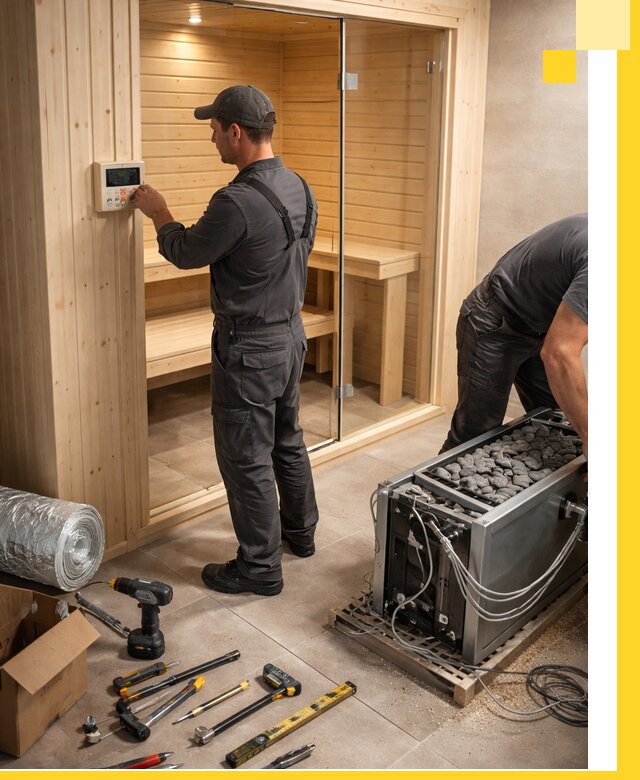 Поставка, установка и монтаж электрических саун в Обнинске