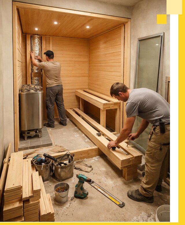 Проектирование и установка домашних саун под ключ в Обнинске