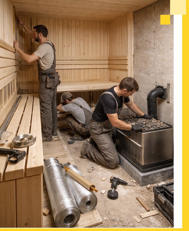 Индивидуальные сауны на заказ в Обнинске под ключ, проект и монтаж