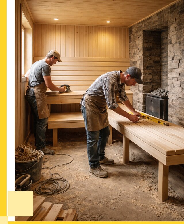 Отделка бани в Обнинске: внутренняя отделка от 3045 р. | ЭриданБнн