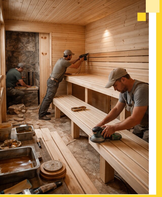 Профессиональная отделка бань в Обнинске под ключ, с гарантией