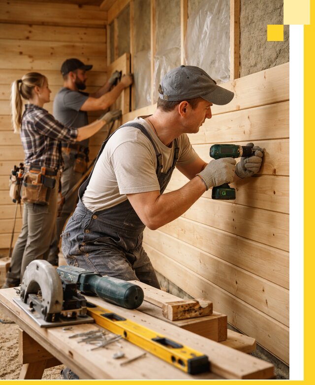 Обшивка бань под ключ в Обнинске: отделка стен и потолков