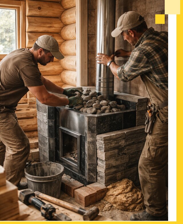 Строительство и отделка русских бань под ключ в Обнинске