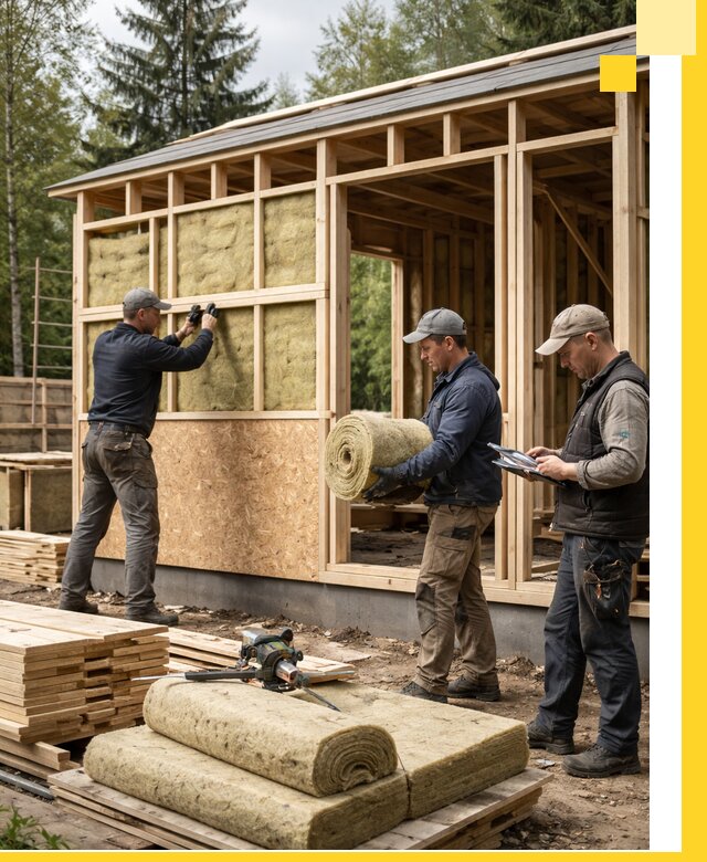 Проектирование и строительство каркасных бань в Обнинске под ключ