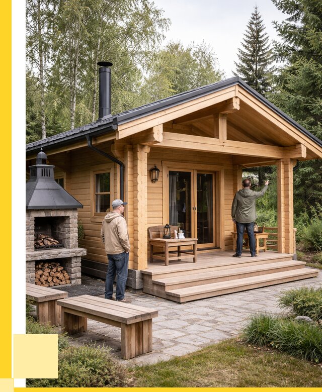 Деревянные бани под ключ в Обнинске от 456750 р. | ЭриданБнн