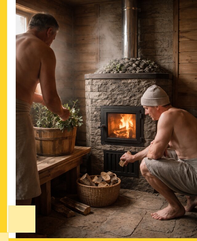 Банные печи под ключ в Обнинске от 45675 р. | ЭриданБнн кирпичная