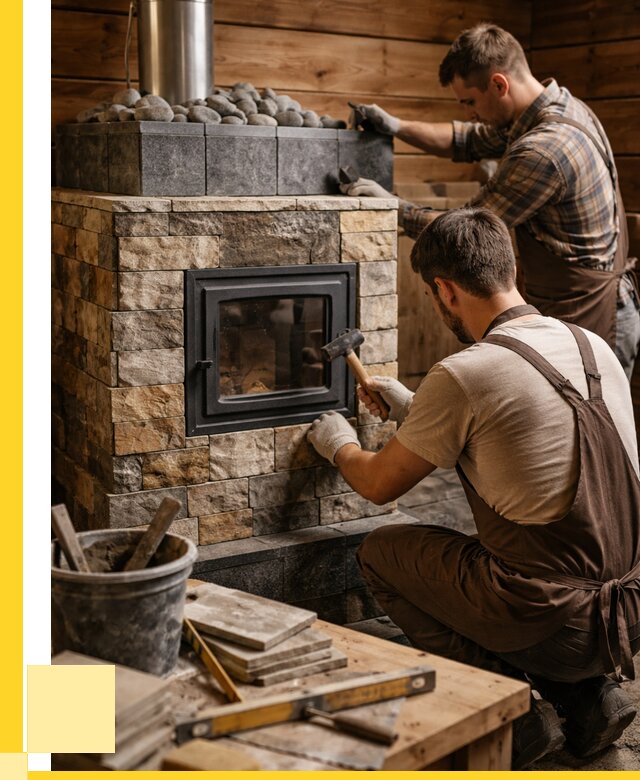 Облицовка банной печи в Обнинске от 15225 р. | ЭриданБнн