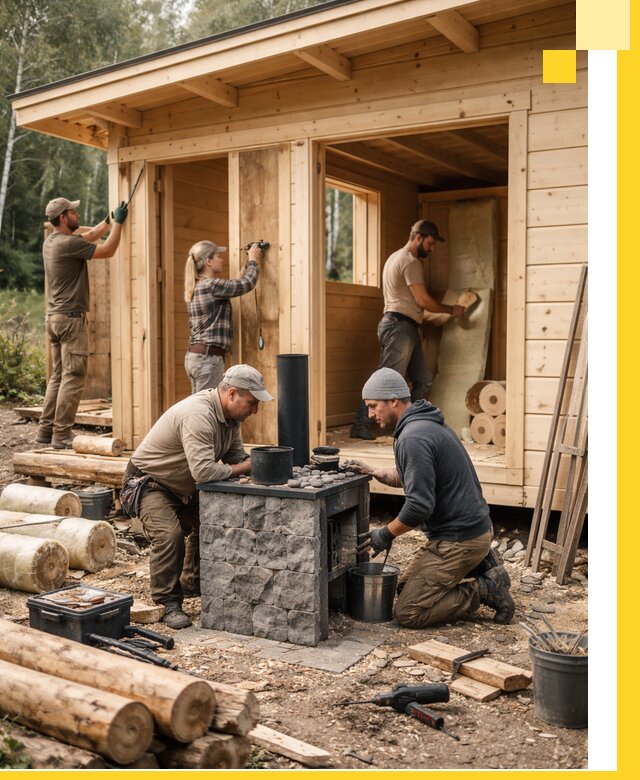 Купить баню под ключ в Обнинске строительство монтаж отделка