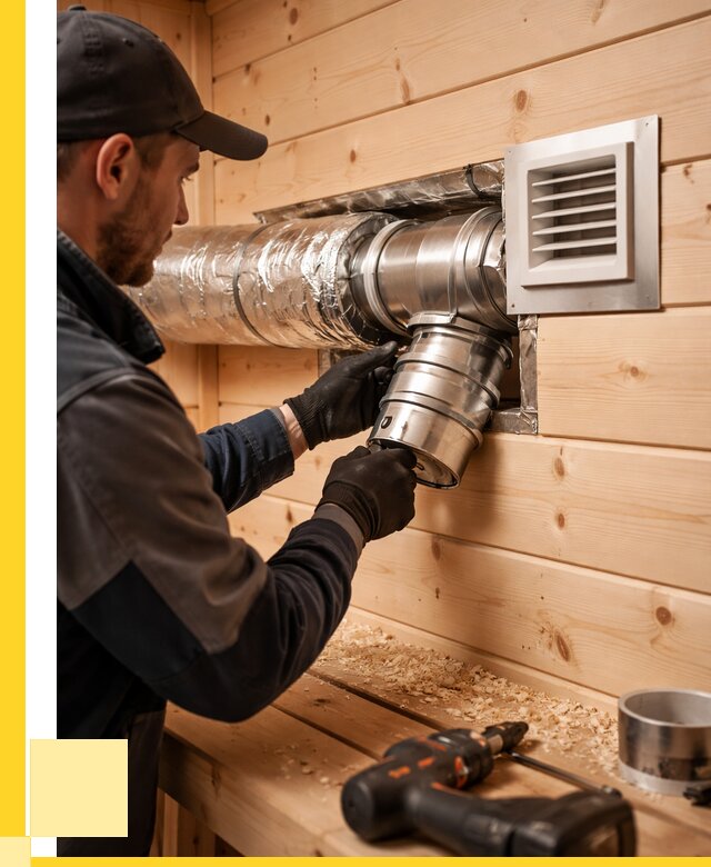 Монтаж вентиляции бани в Обнинске от 12180 р. | ЭриданБнн