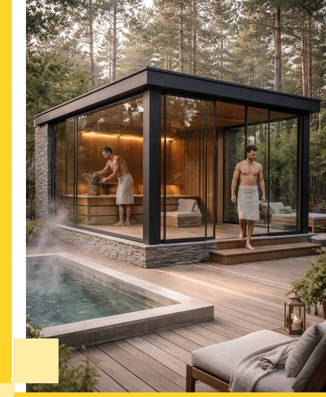 Стеклянные бани и двери в Обнинске от 456750 р. | ЭриданБнн