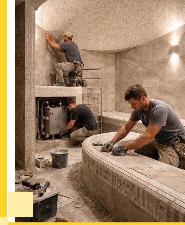 Монтаж хамамов под ключ в Обнинске от 253750 р. ЭриданБнн