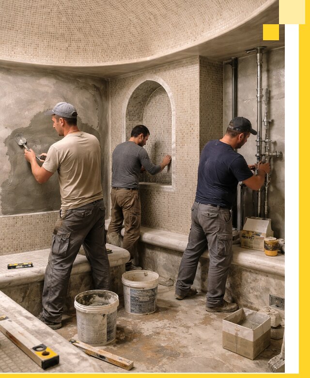 Профессиональный монтаж хамамов под ключ в Обнинске с гарантией