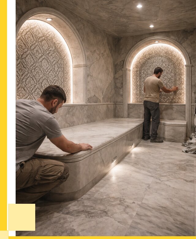 Турецкие бани под ключ в Обнинске от 253750 р. | ЭриданБнн