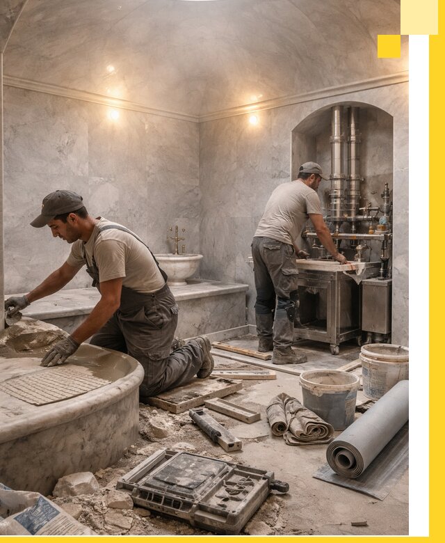 Строительство турецких бань хаммам под ключ в Обнинске