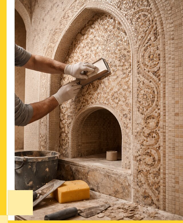 Мозаика для хамама в Обнинске под ключ от 5075 р. | ЭриданБнн