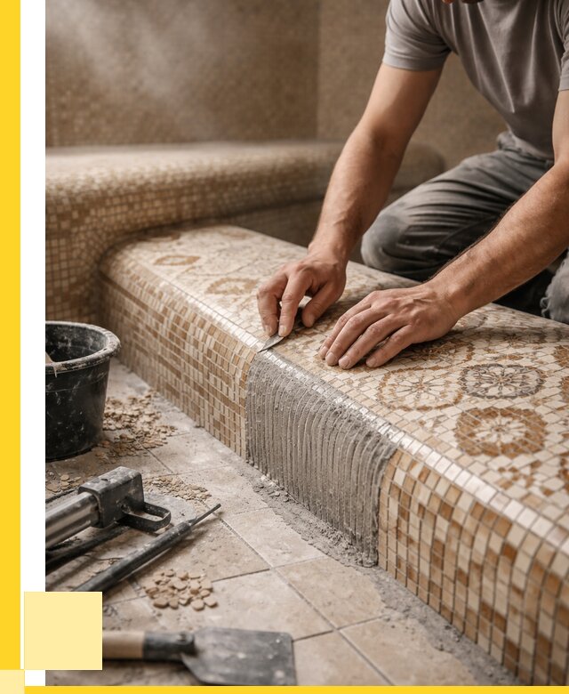 Плитка для хамама под ключ в Обнинске от 3553 р. | ЭриданБнн